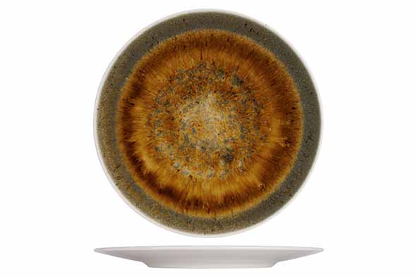 Купить тарелка мелкая, d20cm, фарфор cosy&trendy iris brown