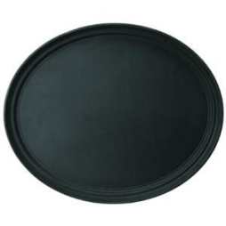 Поднос прорез. овал. 73,5*60см черный MG /1/6/