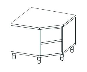 Купить кухонный стол угловой открытый apach chef line lwt710sh2