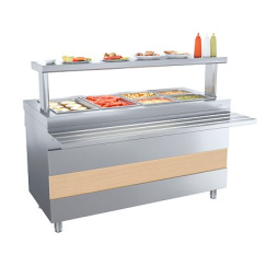 Ривьера - мармит 2-х блюд М2-1200-02-ПО с 1-й полкой и гастроемкостями (комплект)