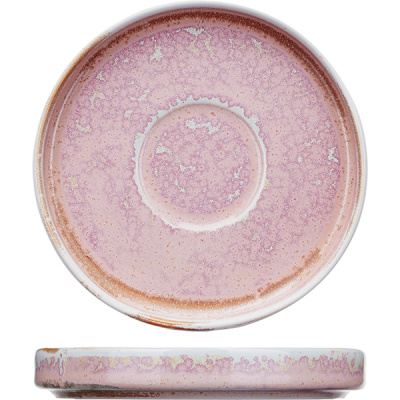 Купить блюдце «пион»; фарфор; d=135, h=20мм; розов.