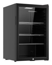 Шкаф холодильный со стеклом COOLEQ TBC-145N черный