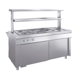 Ривьера - мармит 2-х блюд М2-1120-02-СО с 2-я полками и гастроемкостями (комплект)