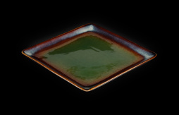 Тарелка квадратная Corone Verde 270х270 мм синий+зеленый