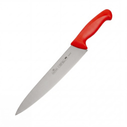 Нож поварской 10" 250мм красный "HACCP" Luxstahl [W016]