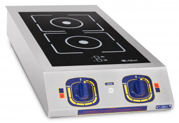 Купить плита индукционная 2-х конфорочная кип-2н, настольная, 362х702х118,5 мм, 3,5 квт, 230 в, сплошная ст