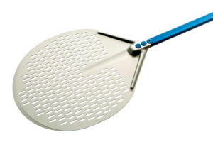 Лопата для пиццы перфорированная d=36 см. l=60 см. алюминиевая Azzurra Gimetal /1/