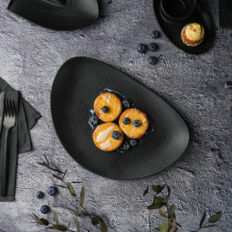 Блюдо овальное 29*20 см h3 см Side Up Smooth Black Raw Stellar P.L. Proff Cuisine [3]
