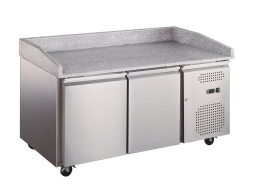 Кухонный стол для пиццы холодильный HURAKAN HKN-PZG2 КАМЕНЬ