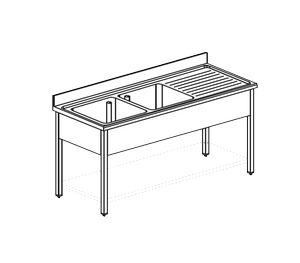 Купить ванна моечная apach chef line l2s206-54rw