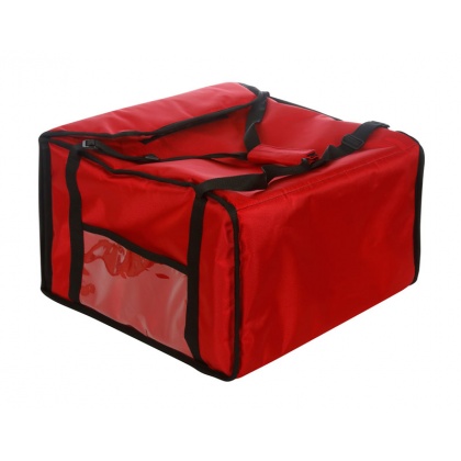 Купить термосумка 450х450х300 фольгированная красная с вентиляцией