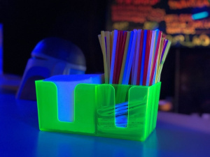 Подставка барная для салфеток и украшений салатовая (флуоресцент) MG /1/24/