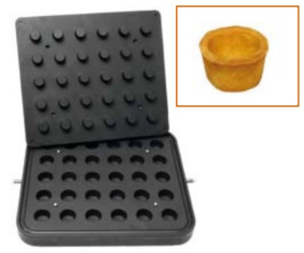 Купить форма для 30 круглых тарталеток ø 35 мм для тарталетницы dhtartmatic kocateq dh tartmatic plate 32