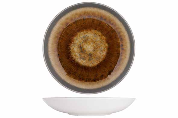 Купить тарелка глубокая, d26cm, фарфор cosy&trendy iris brown