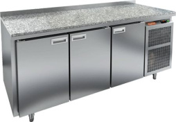 Стол с охлажд.шкафом HICOLD GN111/TN (камень)