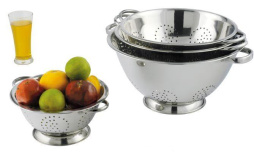 Дуршлаг на подставке глуб. d=370 мм. 10л нерж. MGSTEEL /1/12/