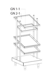 Диспенсер для контейнеров и стаканов APACH Chef Line LDCG76