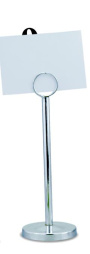 Держатель для ценников и табличек d=7,2 см. h=22 см. нержавеющая сталь на подставке MGsteel /1/12/12