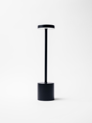 Лампа настольная d=8 см. h=34 см. 3 цвета, сенсорная регулировка яркости, алюм., черная LED METAL MG