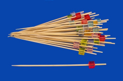 Пики 10 см. 100 шт/уп бамбук Кристалл Квадратный /1/