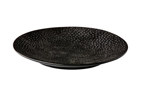 Купить тарелка мелкая 16 см, цвет черный, honeycomb style point honeycomb