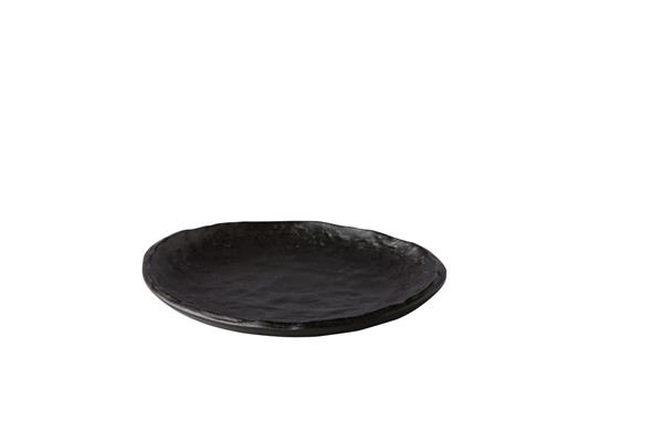 Купить тарелка мелкая 16 см, цвет черный, oyster style point oyster