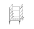 Купить тележка для кассет apach chef line lwbb55