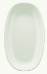 Блюдо овальное 150*85 мм. Белый, форма Гурмэ BONNA /1/12/3168/