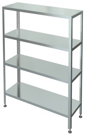 Купить стеллаж кухонный с 5-ю сплошными полками с-5-0,6/1,5/2,0