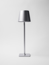 Лампа настольная d=11 см. h=38 см. 3 цвета, сенсорная регулировка яркости, нержавеющая сталь, серебр