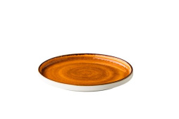 Тарелка с вертикальным бортом, стопируемая, цвет оранжевый, 25,4 см Style Point Jersey Orange