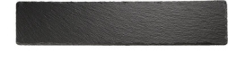 Блюдо для подачи прямоуг. 47*10 см. h=0,5 см. черное, сланец APS /1/