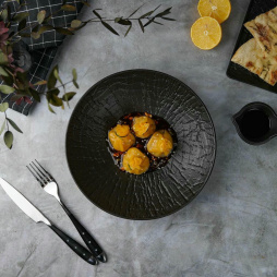 Салатник 1000 мл d 24 см h5,5 см Black Raw Wood P.L. Proff Cuisine [4]