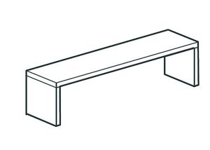 Купить полка кухонная настольная закрытая apach chef line losc35180t1cs