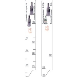 Линейка Русский С-т 0. 375, 0. 5, 0. 75, 1л; пластик; L=28, B=2см; белый