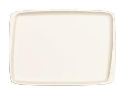 Блюдо прямоугольное 230*160 мм. Белый, форма Мув BONNA /1/12/1260/