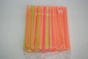 Трубочка для коктейля Флуор 0,5*24см с изгибом/250шт/