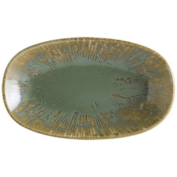 Блюдо овальное 190*110 мм. Снэл Зеленый чай, форма Гурмэ BONNA /1/12/2304