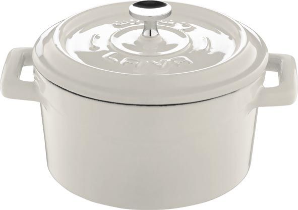 Купить кастрюля порционная 0,35 л. чугун d=10 см. белая trendy lava