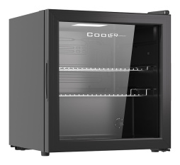 Шкаф холодильный со стеклом COOLEQ TBC-46N черный