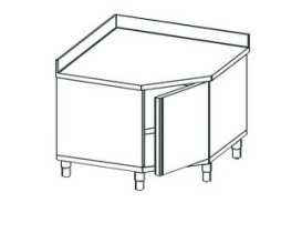 Кухонный стол угловой закрытый APACH Chef Line LWT710SH2HDU