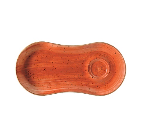 Купить блюдце 250*120 мм. для завтрака терракота (чашка 62479), форма гурмэ bonna /1/12/1248/