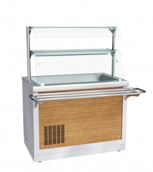 Купить прилавок холодильный пвв(н)-70х-02-нш, 1120 мм, +1…+10 с (открытый), охлаждаемая ванна без гастроемк