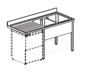 Купить ванна моечная apach chef line l2s186-54lwd