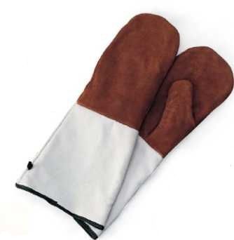 Купить рукавица термостойкая с 1-м выделенн. пальцем 42*14 см. (до +250°с) замша (1 пара) /1/