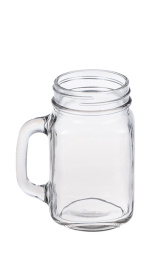 Банка для коктейля 450 мл без крышки c ручкой (ZF17042402) /1/