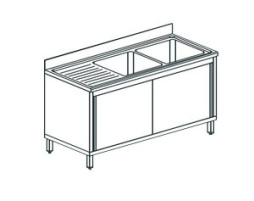 Ванна моечная APACH Chef Line L2S157-45LWSD