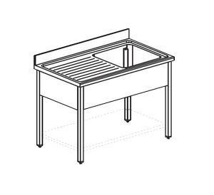 Купить ванна моечная apach chef line ls127-55lwsh