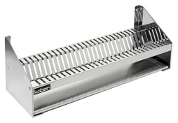 Полка кухонная настенная для сушки тарелок (на 30 тарелок, поддон, нерж. сталь.) ПКТ-90/30