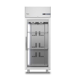 Холодильный шкаф низкотемпературный 650 литров APACH Chef Line LCFM65MG со стеклянной дверью